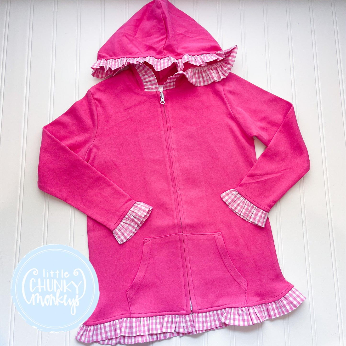 Pink Ruffle Jacket - 6Y & 8Y