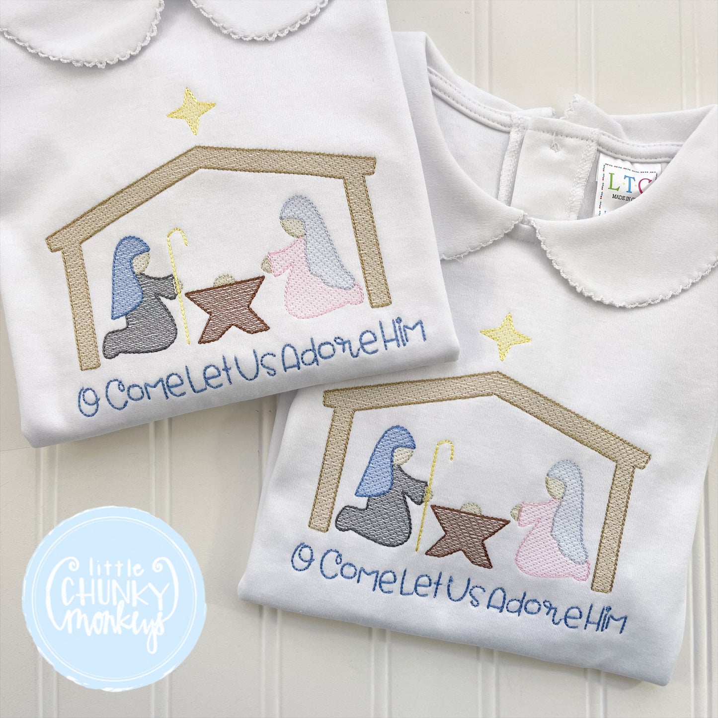 Girl Peter Pan Collard Shirt - Nativity