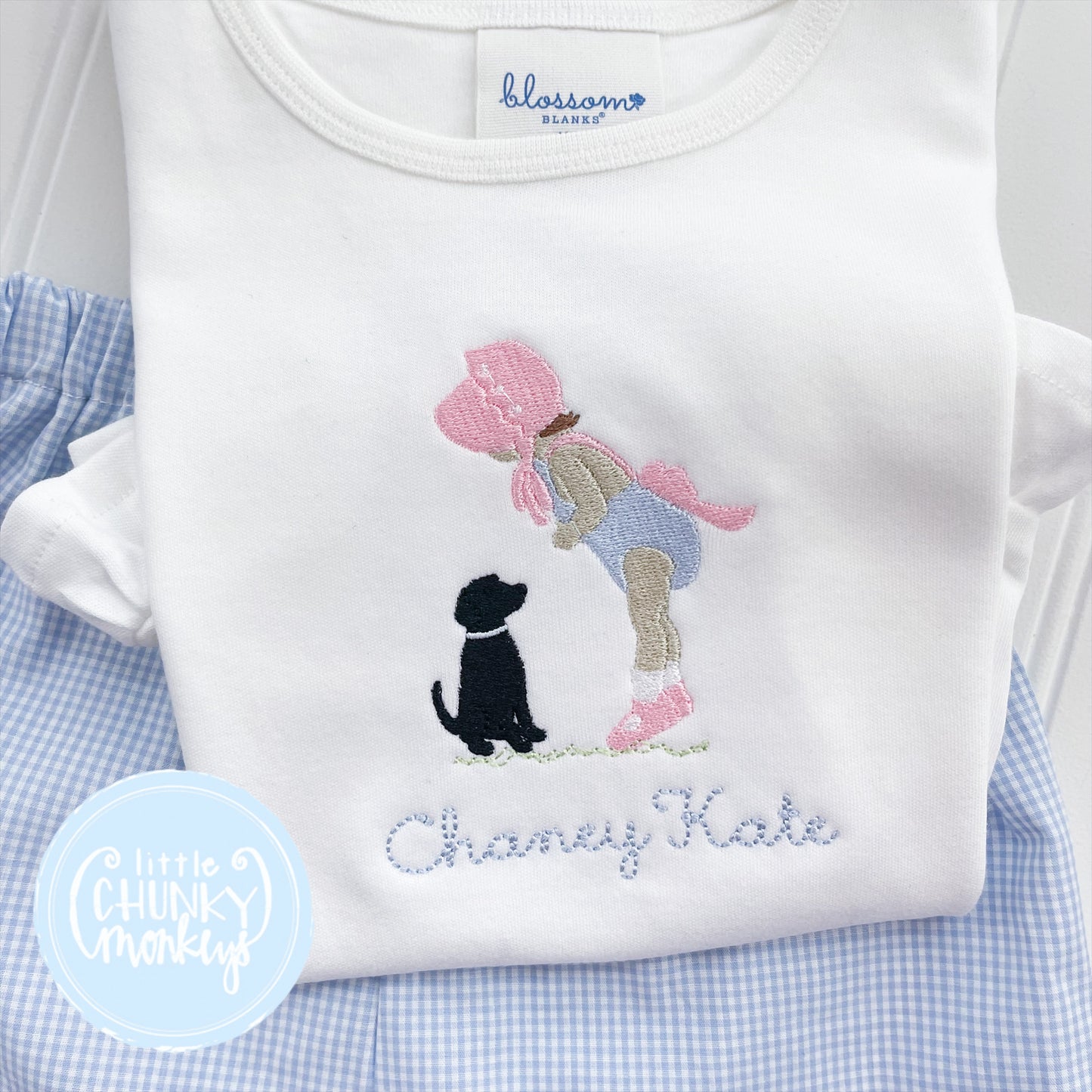 Girl Shirt - Bonnet Baby & Puppy