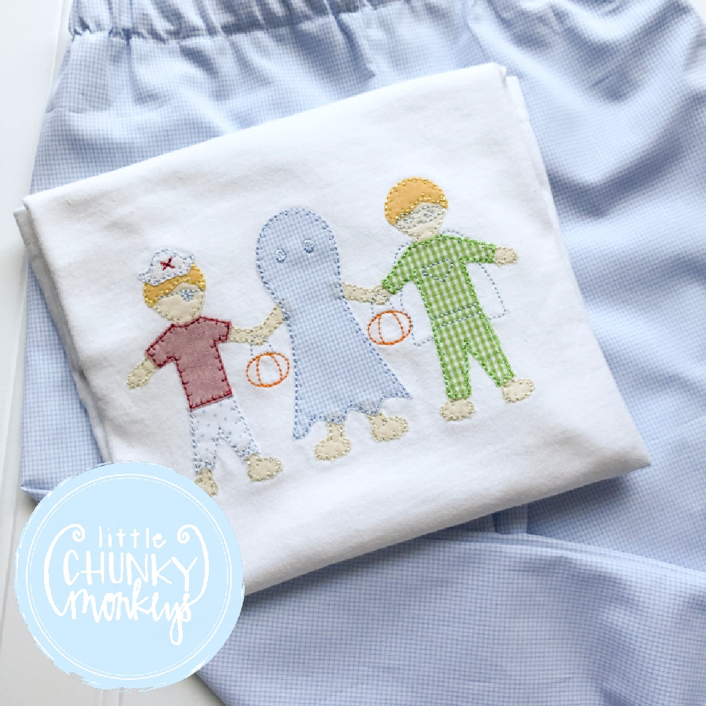 Boy Shirt - Boy Trick or Treat Applique