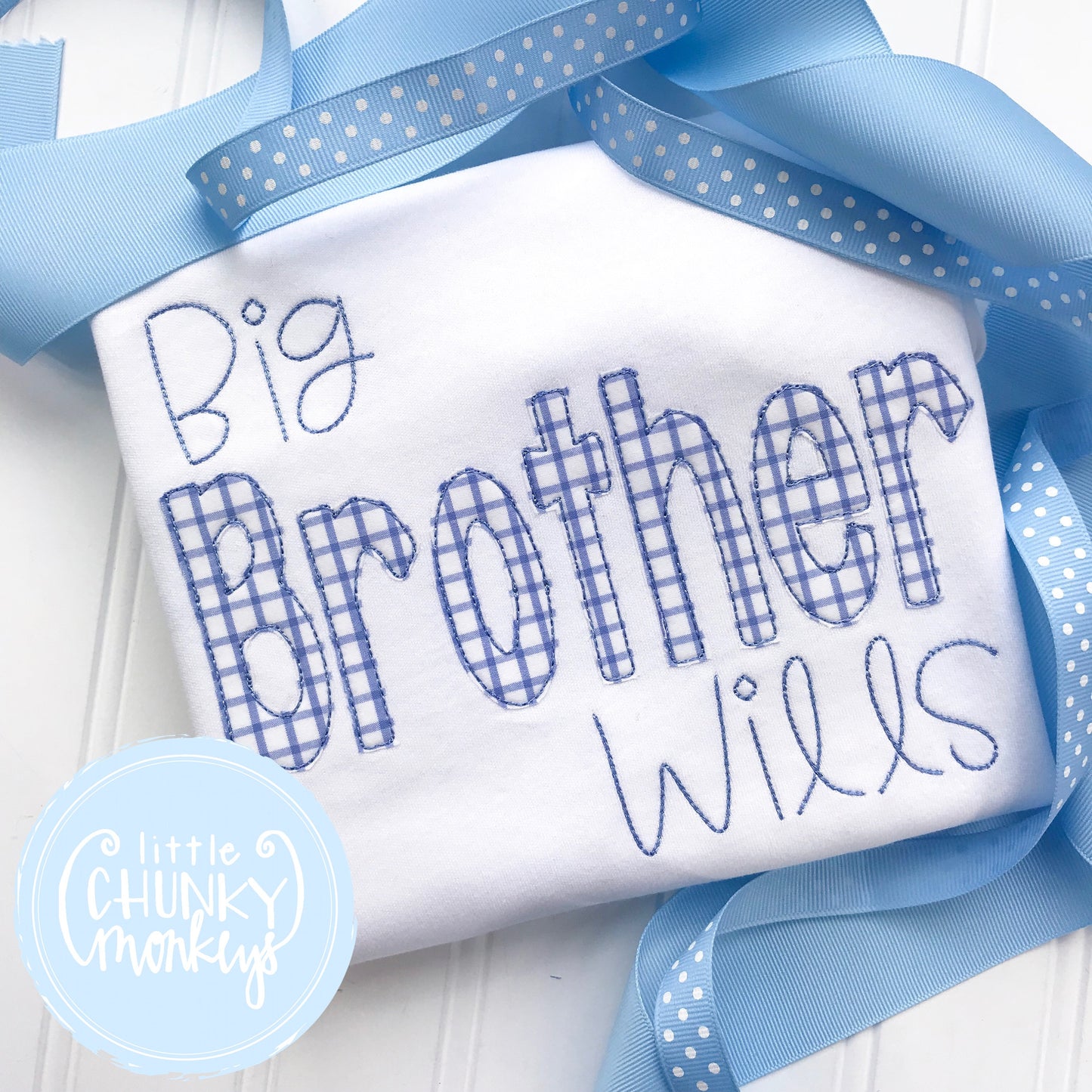 Boy Shirt -Big Brother Applique Shirt