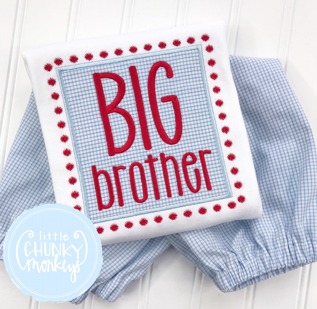 Boy Shirt -Big Brother Applique Shirt