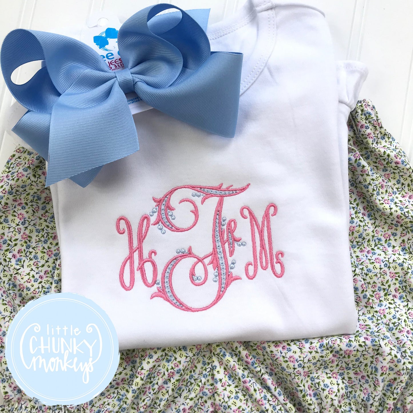 Girl Shirt - Girl Shirt - Stitched Monogram