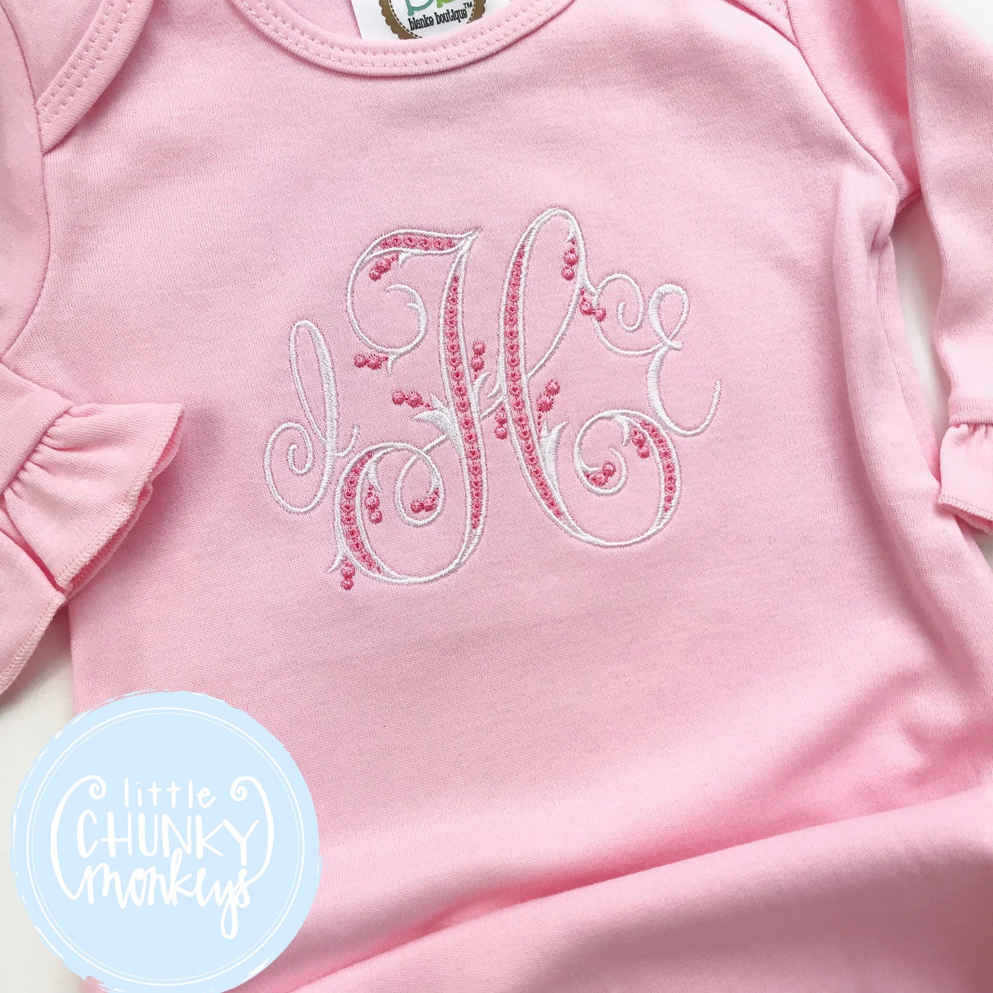 Baby Girl Gown - Bring Home Shirt - Newborn Gown with Monogram