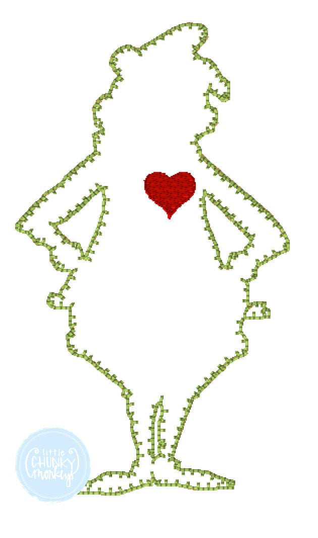 Boy Shirt - Stitched Christmas Silhouette