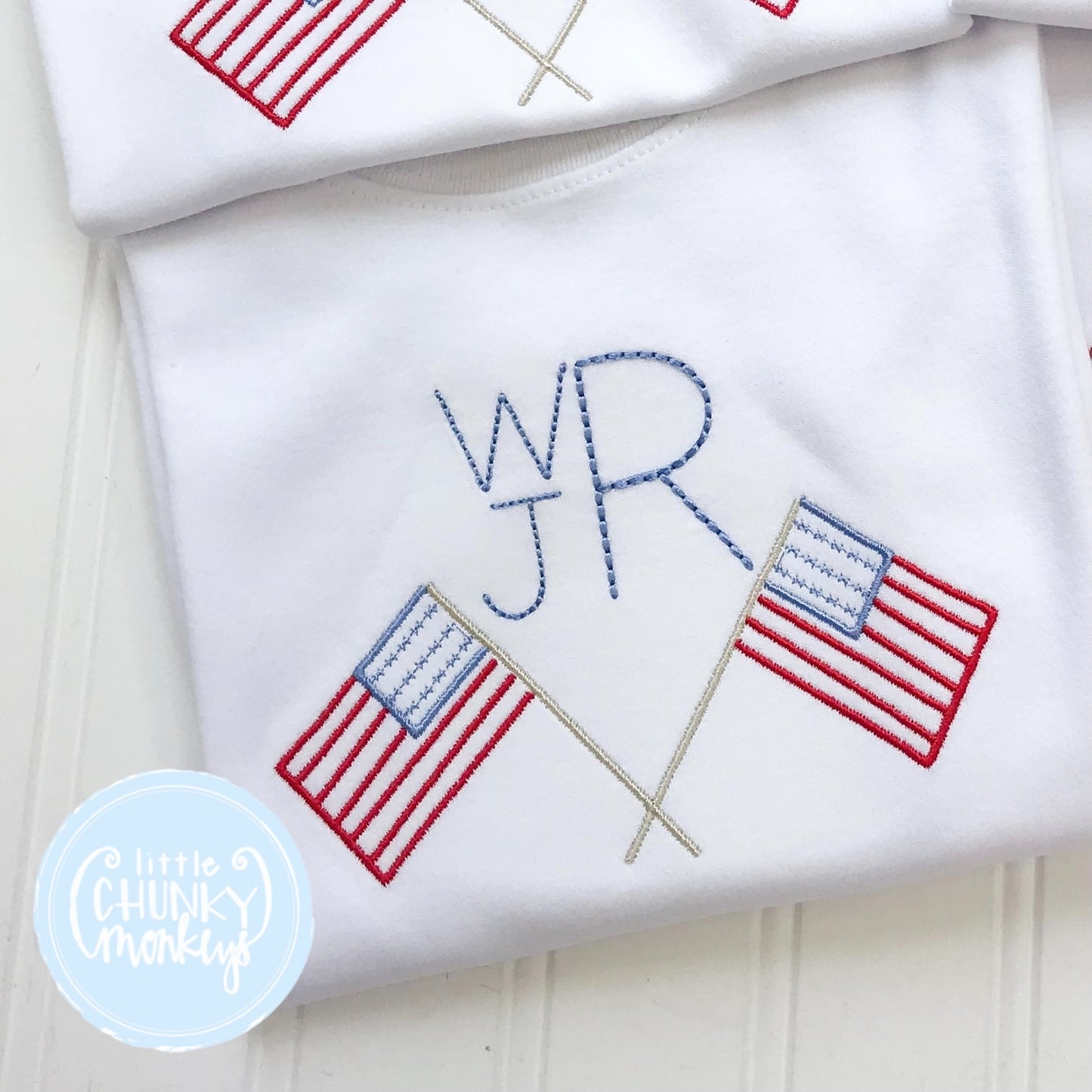 Ready to Ship - Patriotic wRj” - 2T Long Sleeve
