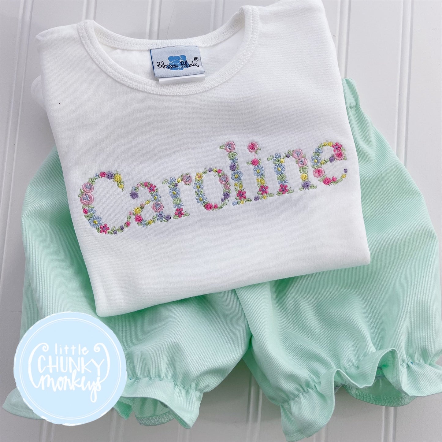 Girl Shirt - Floral Name