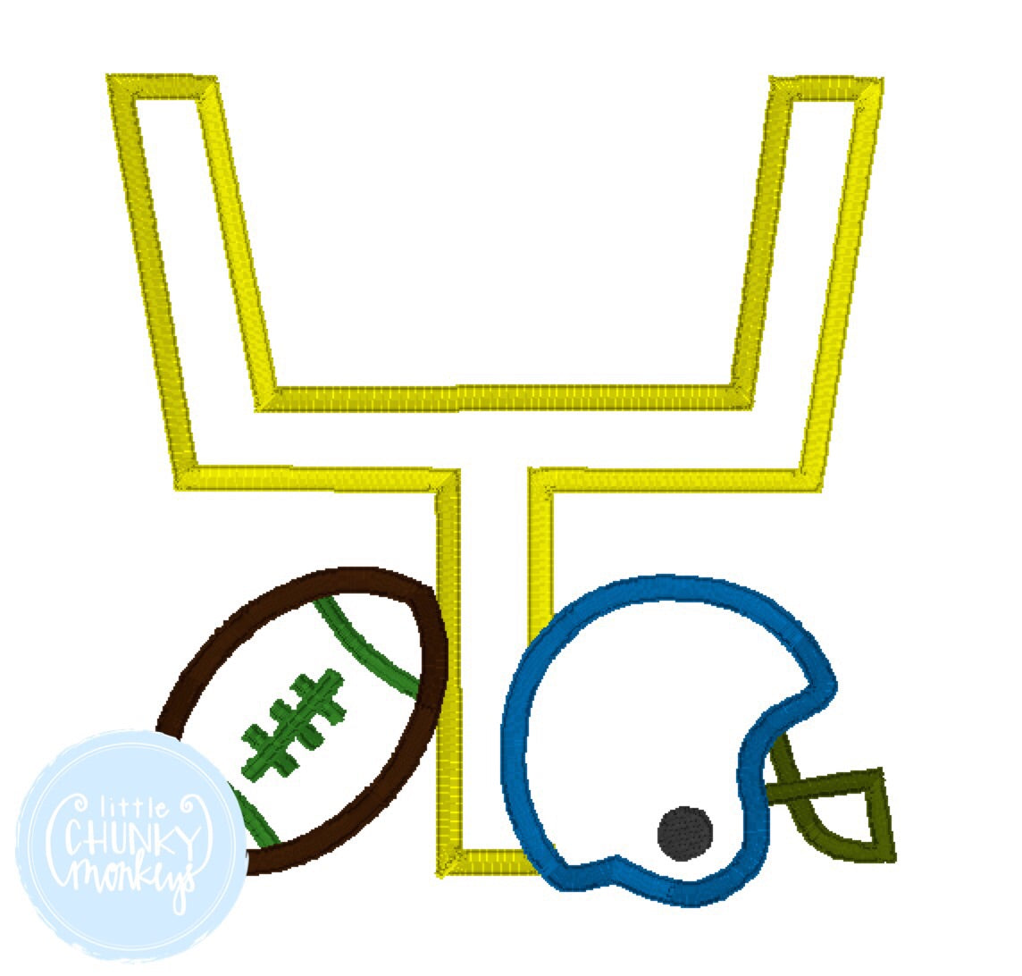 Football Shirt - Football Field Goal Applique