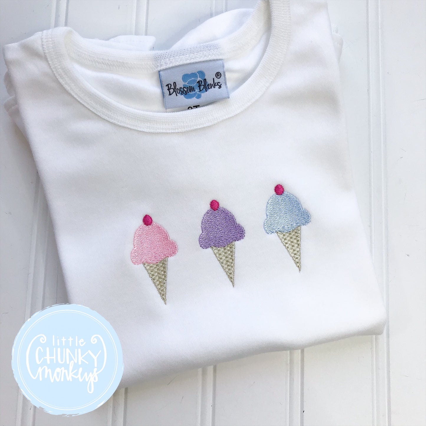 Girl Shirt - Ice Cream Trio