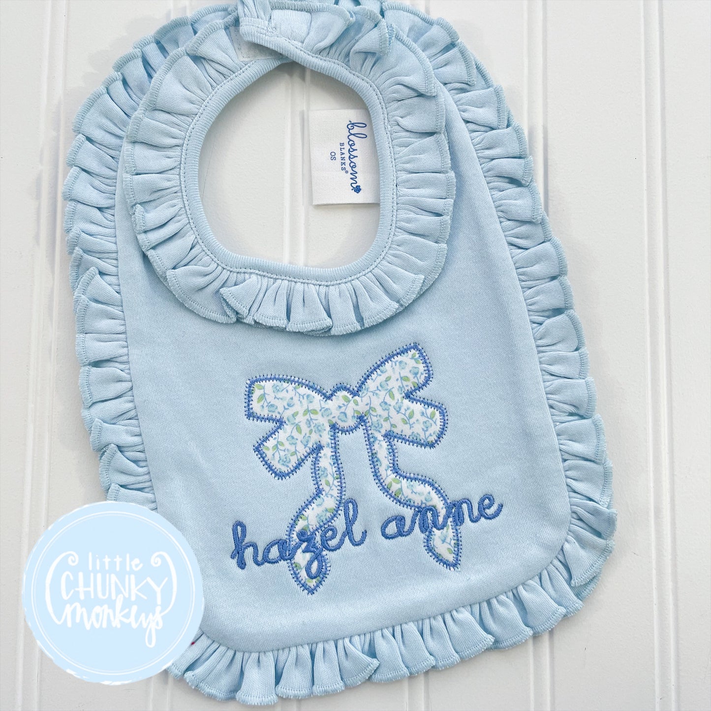 Light Blow Bow Bib or Burp Cloth