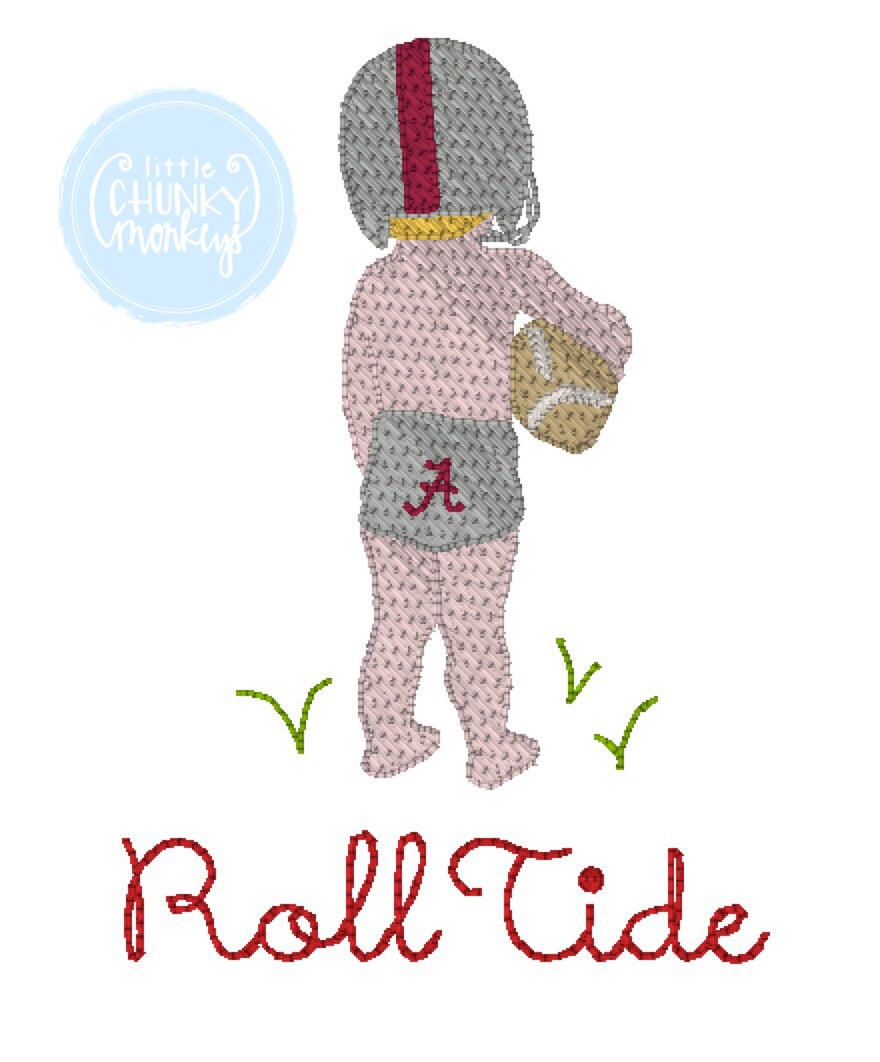 Football Shirt- Vintage Football Boy Crimson & Grey