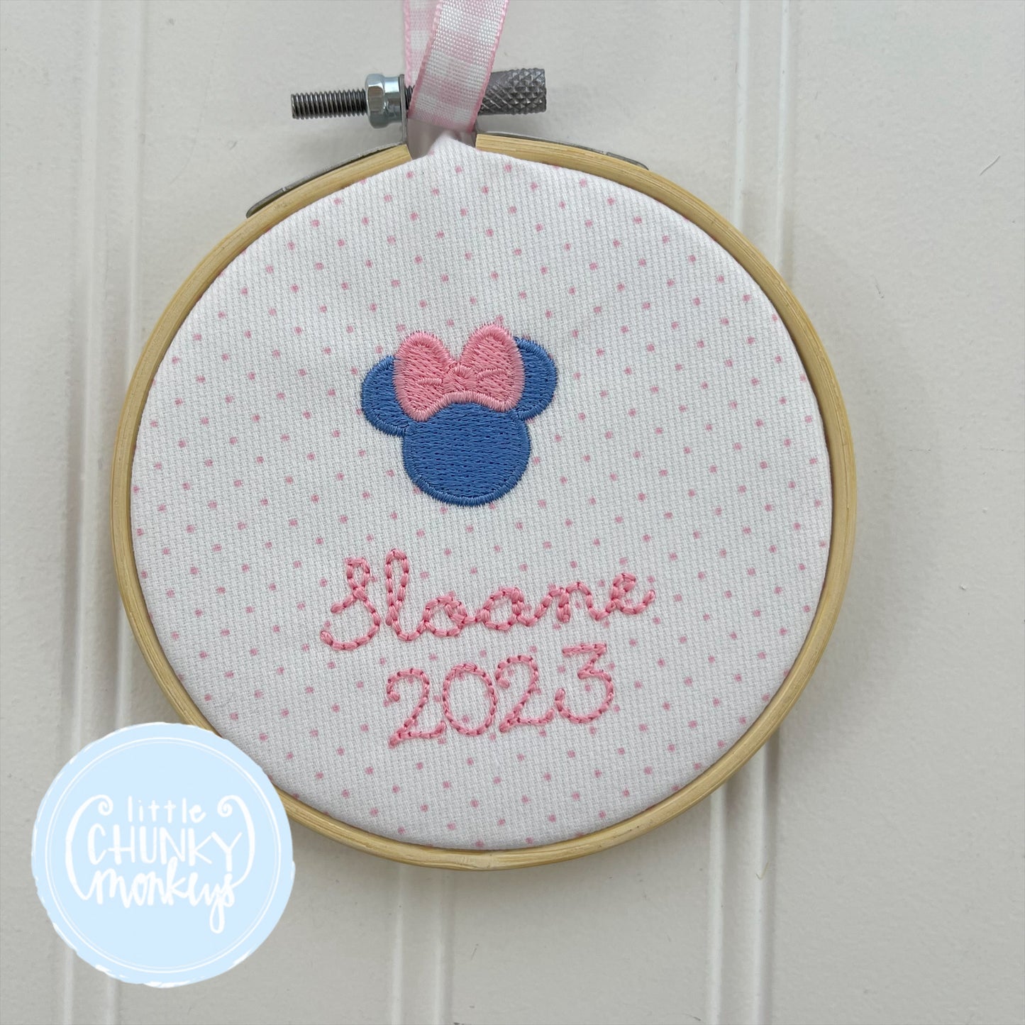 Mouse with Bow Ornament