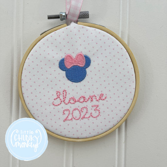 Mouse with Bow Ornament