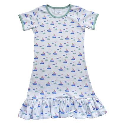 A-Line Dress Short Sleeve