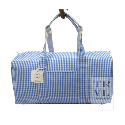 Weekender Duffle - Sky Gingham