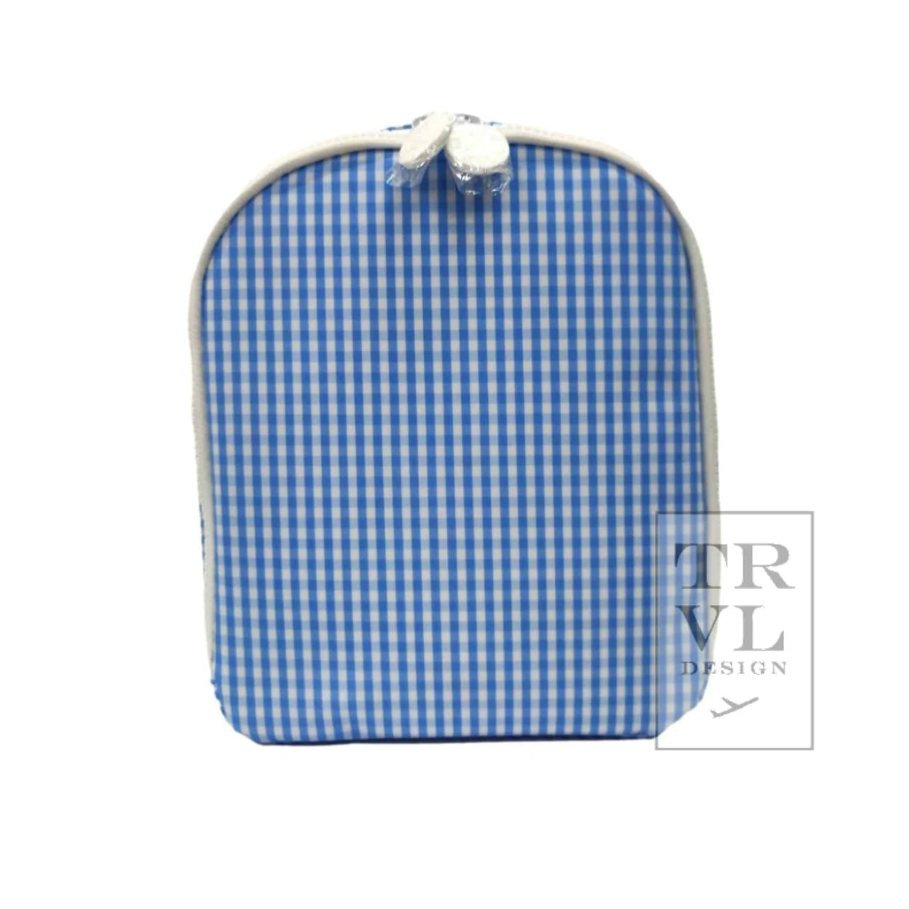 Bring It Lunch Tote - Sky Gingham