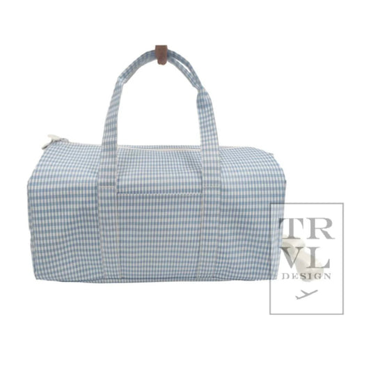 Weekender Duffle - Mist Gingham
