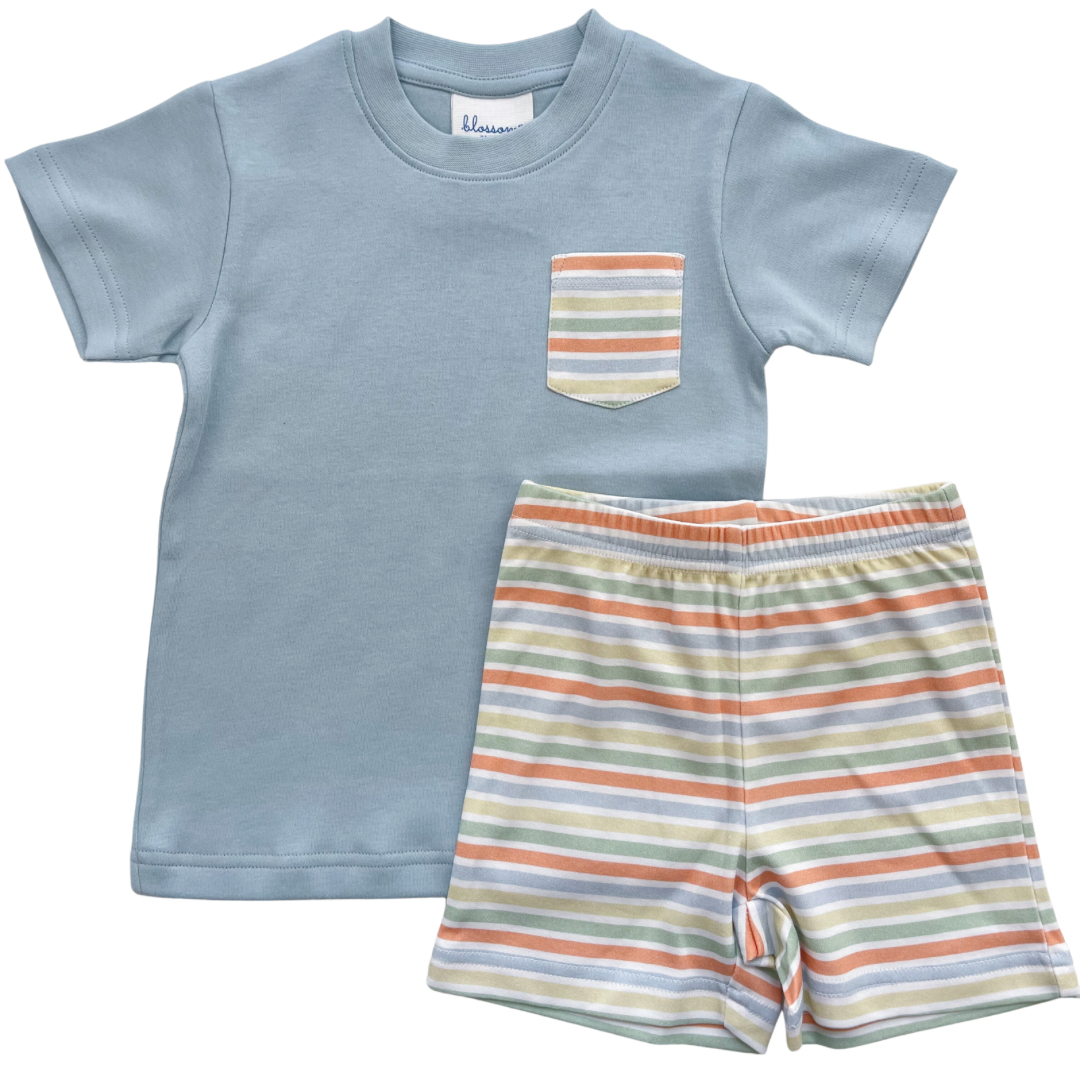 Pocket Tee Short Set