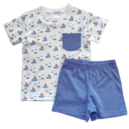 Pocket Tee Short Set