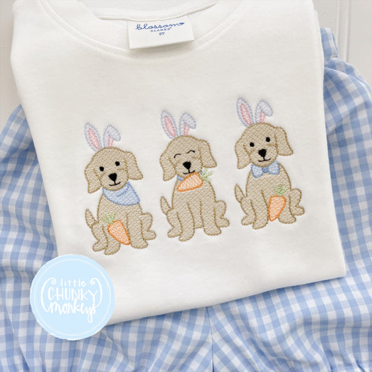 Boy Shirt - Bunny Pup Trio