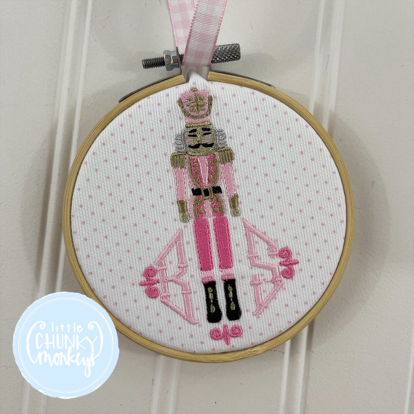 Nutcracker Double Initial Ornament