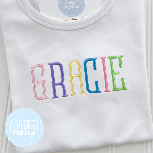Girl Shirt - Colorful Name