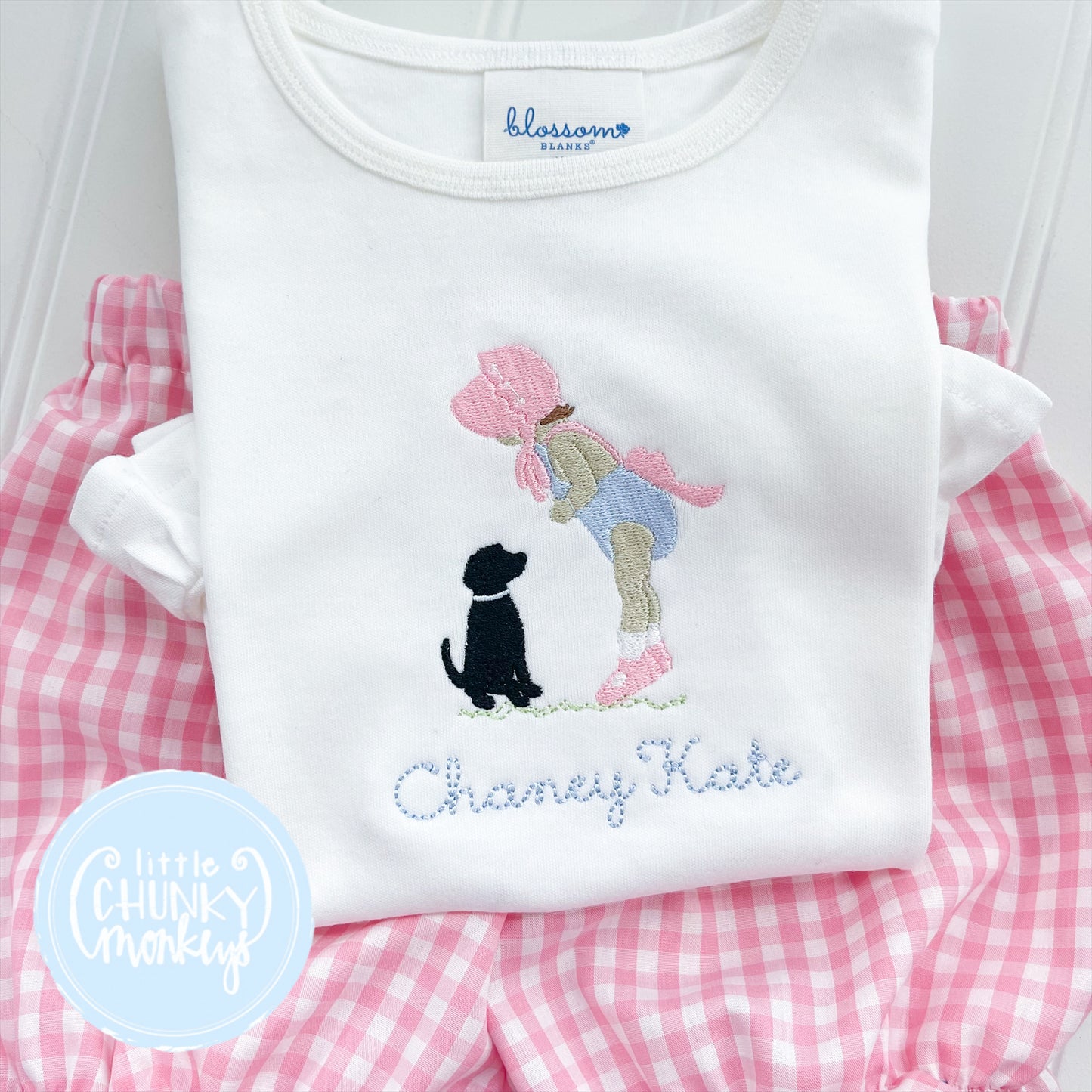 Girl Shirt - Bonnet Baby & Puppy
