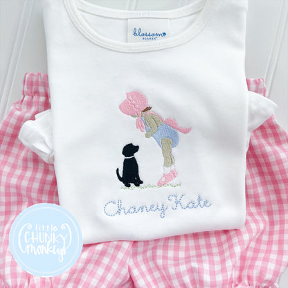 Girl Shirt - Bonnet Baby & Puppy