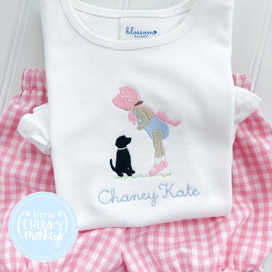 Girl Shirt - Bonnet Baby & Puppy