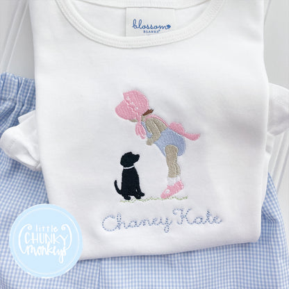 Girl Shirt - Bonnet Baby & Puppy