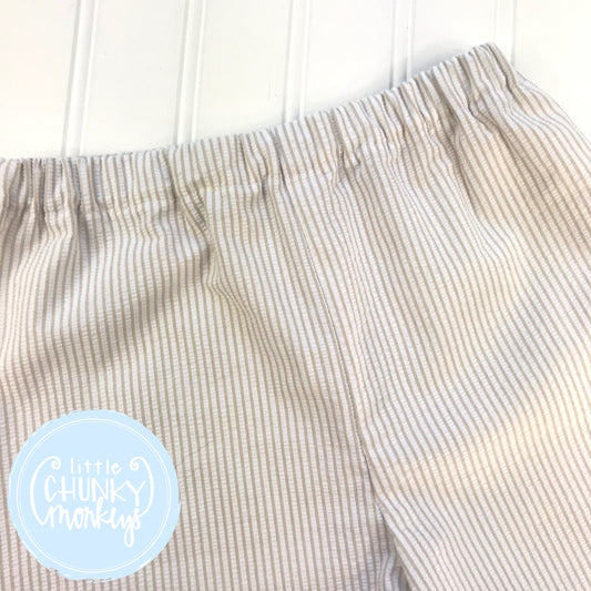 Khaki Seersucker Bottoms