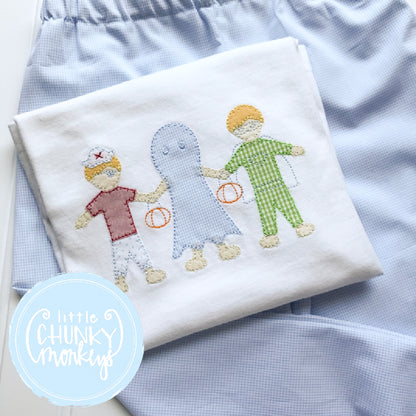 Boy Shirt - Boy Trick or Treat Applique