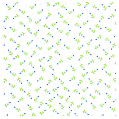 Blue Floral Bud Bottoms