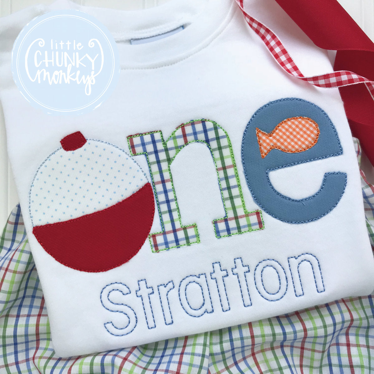 Boy Outfit - Boy Birthday Shirt - One Fishing Birthday Shirt + Personalization