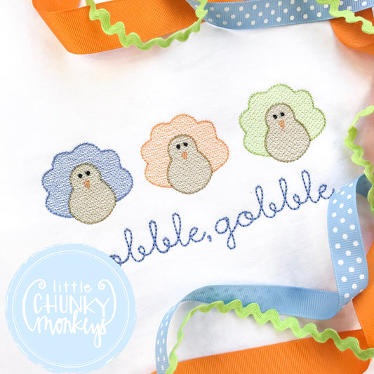 Boy Shirt - Boy Shirt - Turkey Trio with Personalization