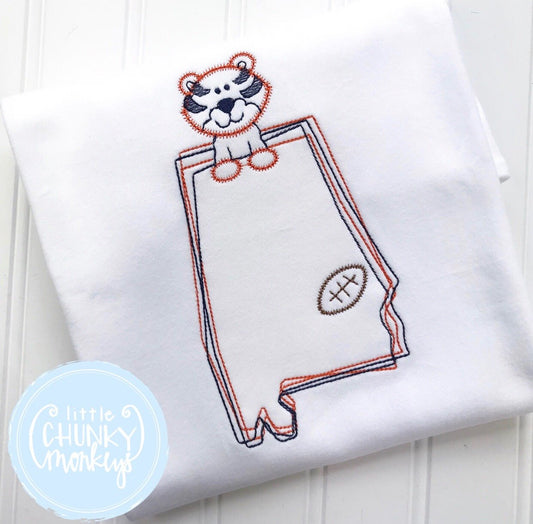 Boy Shirt - Boy Shirt - Stitch Tiger Alabama Shirt