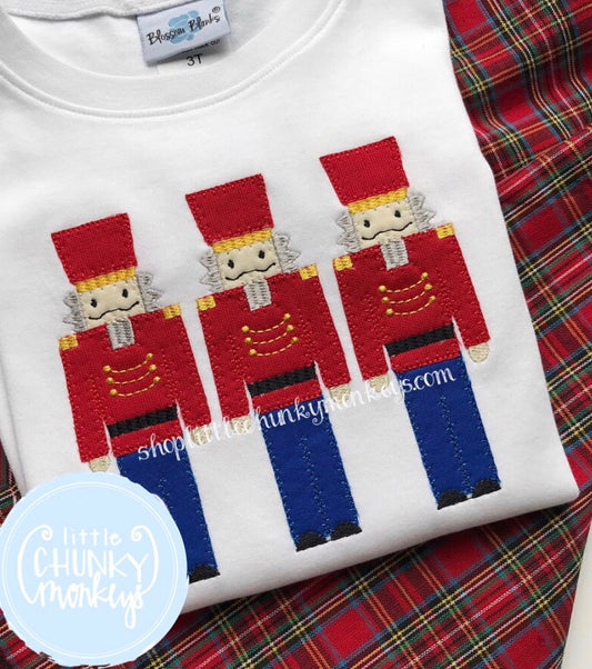 Boy Shirt -Applique Nutcracker Trio