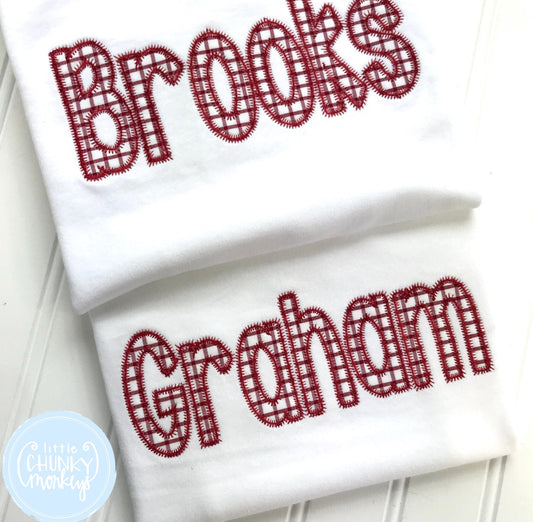 Boy Shirt - Applique Name Shirt - Boys Applique Shirt