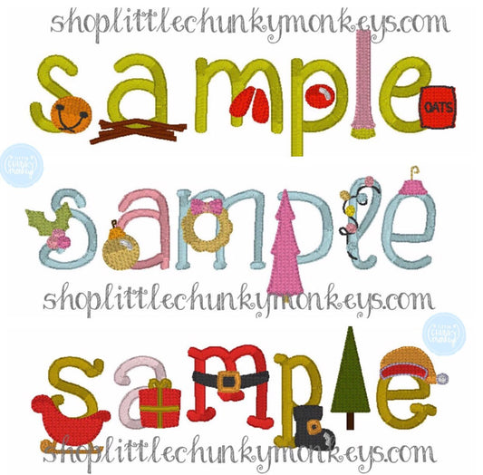 Boy Shirt -Stitched Name for Christmas