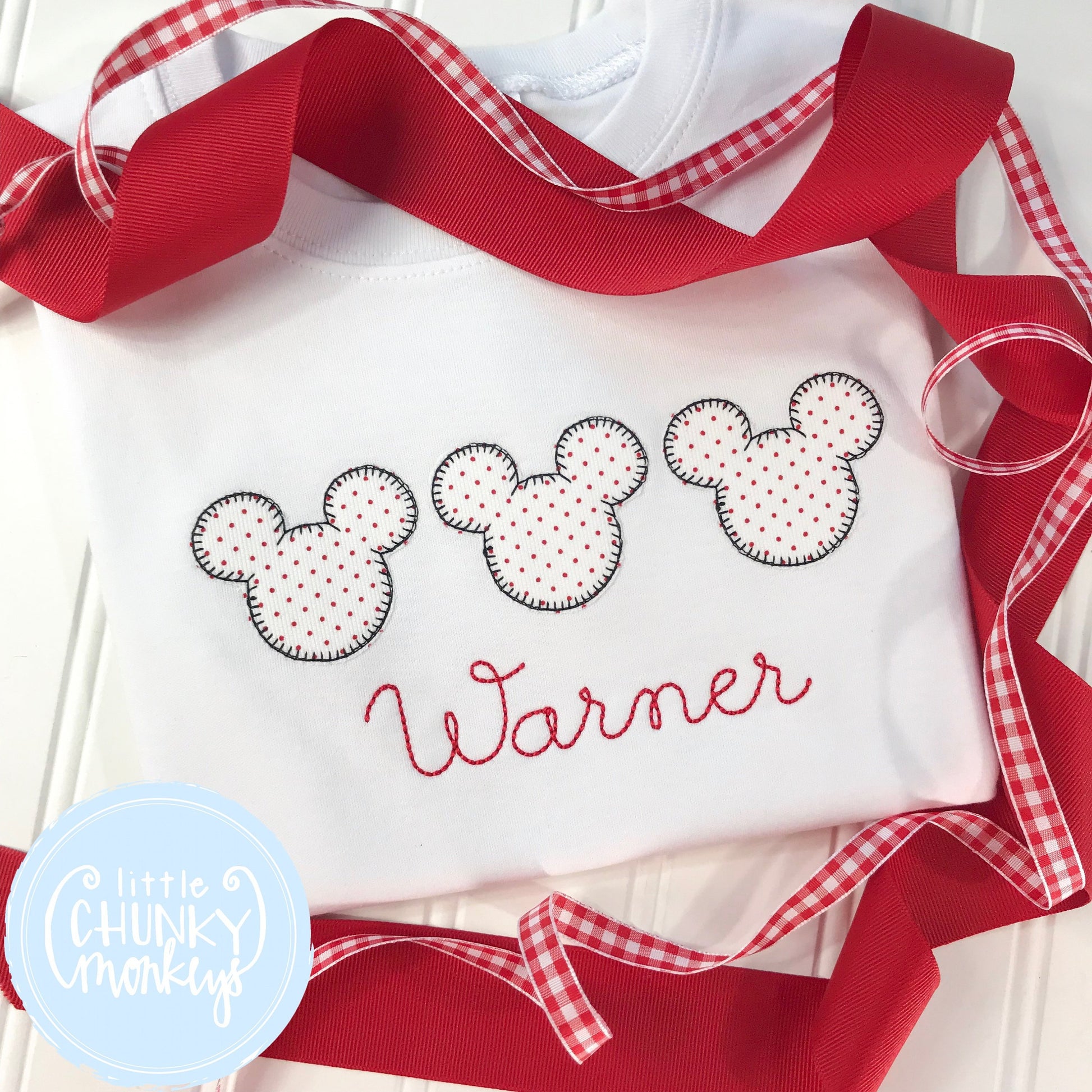 Boy Shirt - Trio of Mouse with Personalization