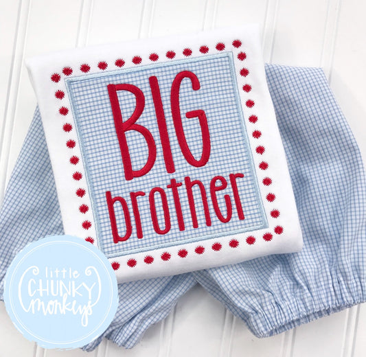 Boy Shirt -Big Brother Applique Shirt