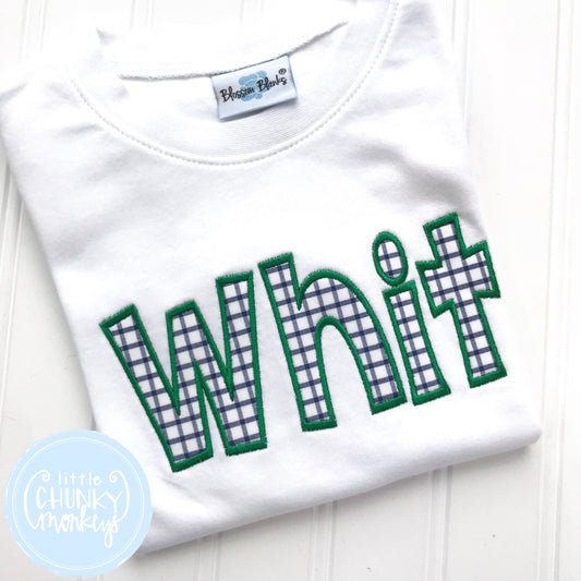 Boy Shirt - Applique Name Shirt - Boys Applique Shirt