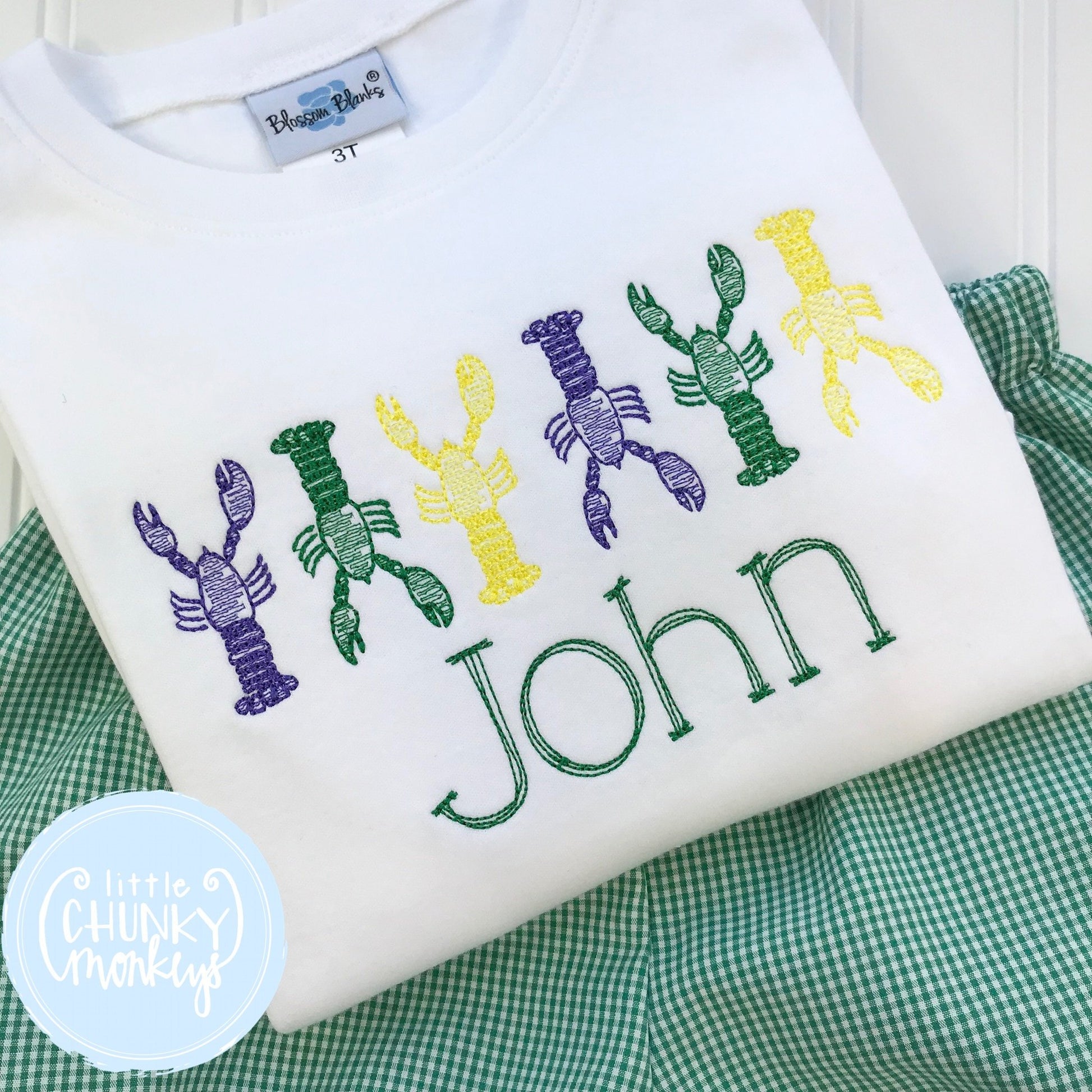 Boy Shirt - Boy Mardi Gras Shirt - Mardi Gras Crawfish Shirt