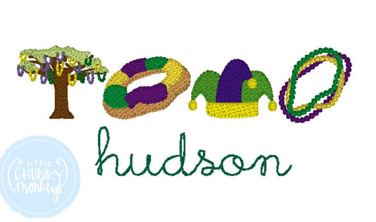 Boy Shirt - Boy Mardi Gras Shirt - Mini Mardi Gras with Personalization