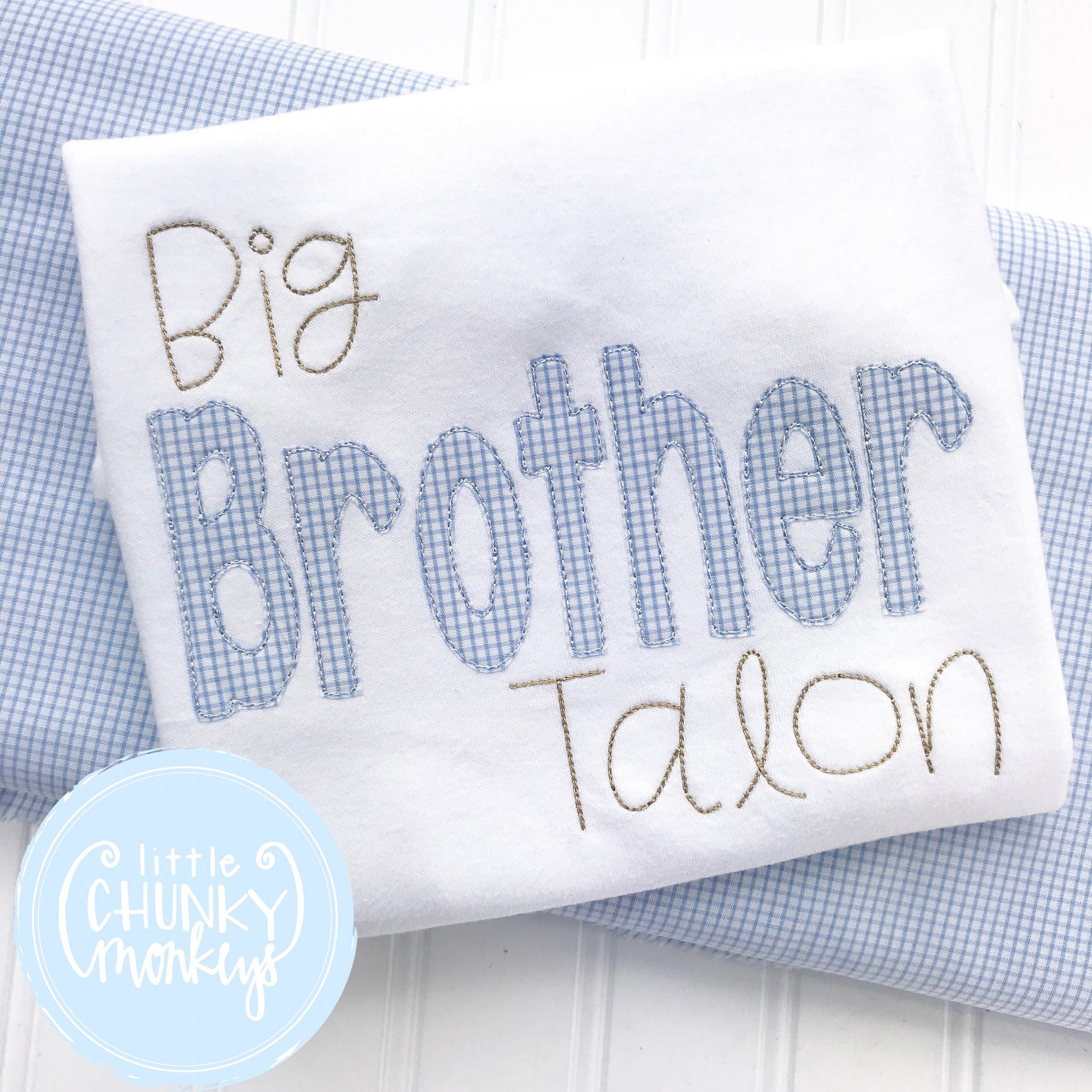 Boy Shirt -Big Brother Applique Shirt