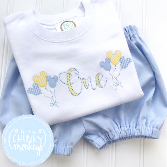 Boy Shirt - Boy Birthday Shirt - Mouse Balloons with Number