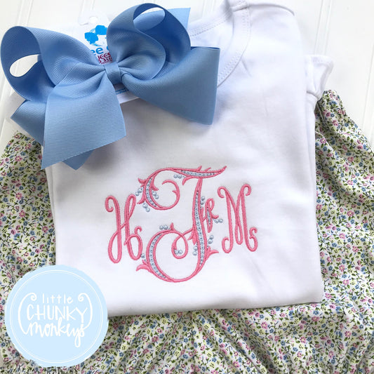Girl Shirt - Girl Shirt - Stitched Monogram