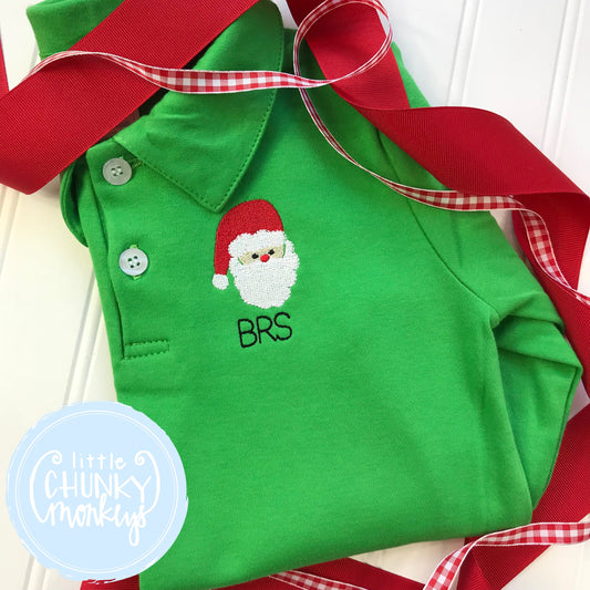 Boy Polo Shirt -  Personalized Polo Shirt with Mini Santa