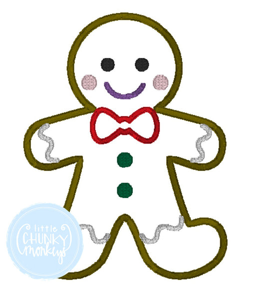 Boy Shirt -Gingerbread Man