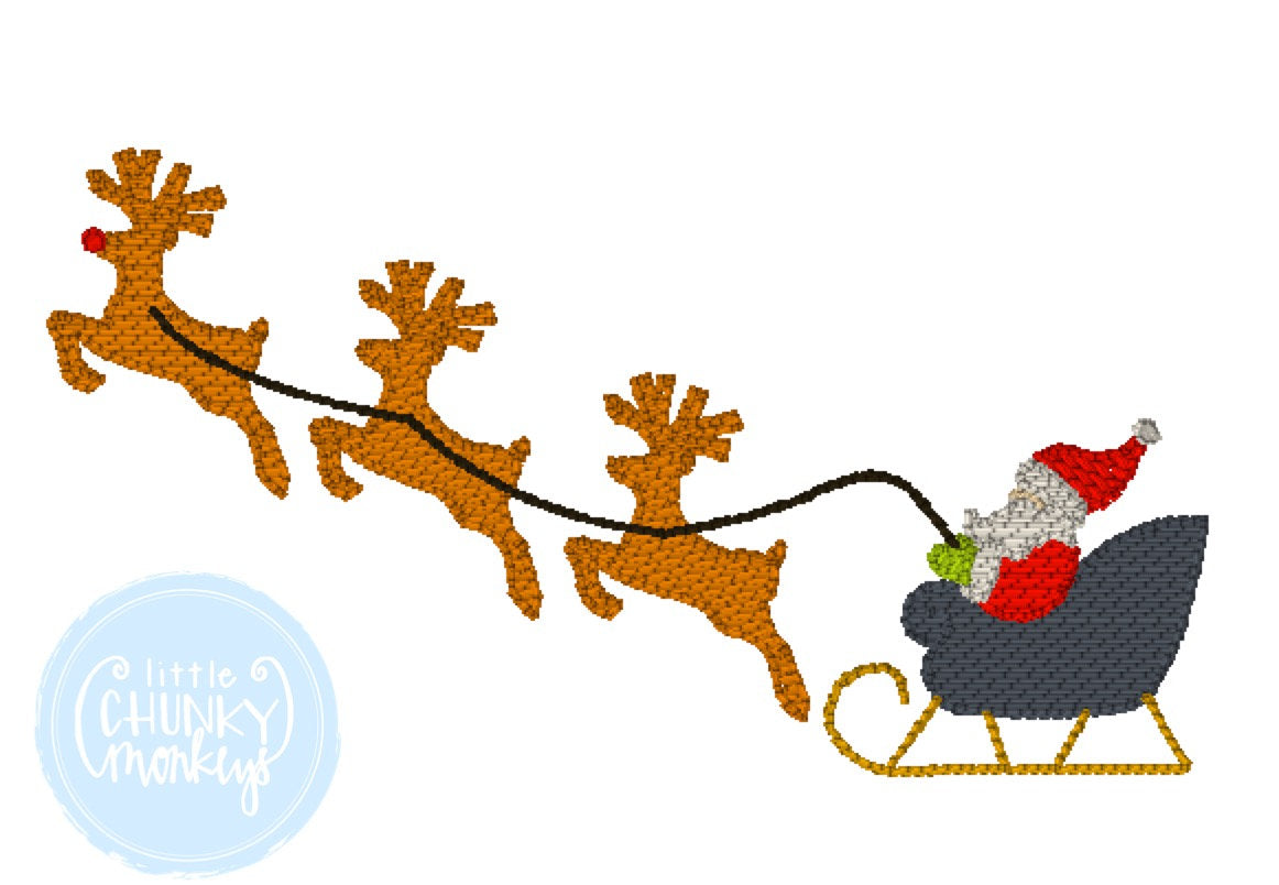 Boy Shirt - Santa Sleigh